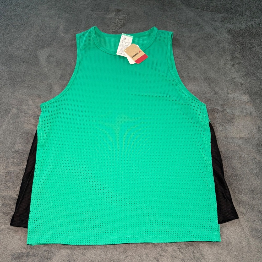Reebok Classic Women's Speedwick OSF Perf Tank Top Mesh Emerald Green Size M NWT